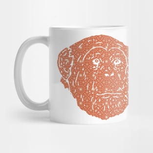 Monkey Silhouette with Pattern Mug